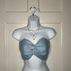 Baby Blue Crop Top
